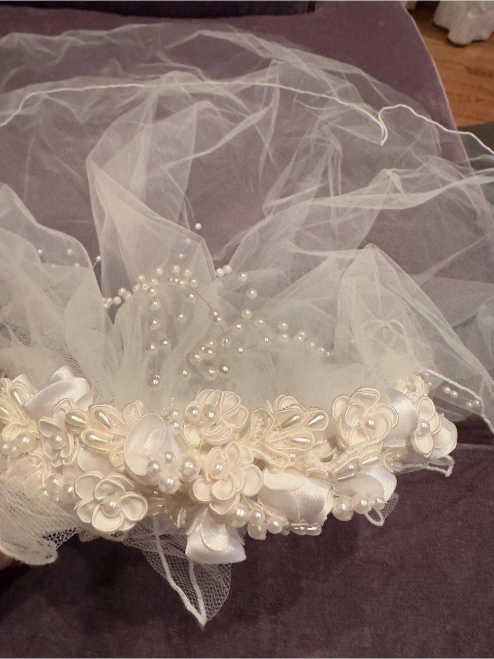 Floral Pearl Child’s Headpiece